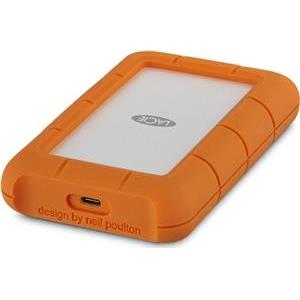 Lacie 4TB Rugged USB-C - Silver/Orange, STFR4000800