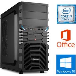 Stolno računalo ProPC i705W Office Intel Core i7-8700 3.20 GHz, 16 GB DDR4, 500 GB SSD, Intel® UHD Graphics 630, Midi Tower DVD±RW, Office 2016, Windows 10 Pro