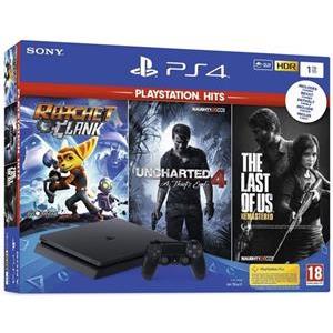 GAM SONY PS4 1TB F + Ratchet and Clank, The Last of Us, Uncharted 4