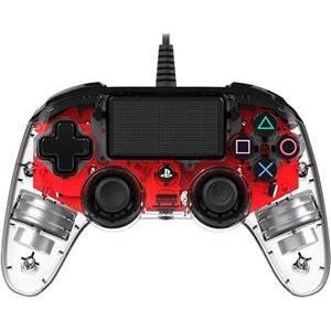GAME PS4 Bigben PS4 Controller žični prozirno-crveni