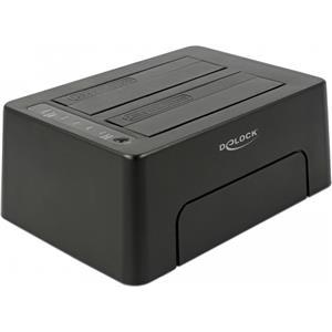 Docking station DELOCK, USB-C 3.1, 2 x SATA HDD/SSD, 2.5