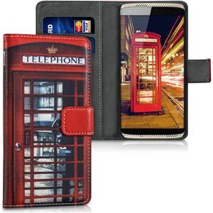 Futrola za smartphone KWMobile London Telephone, za ZTE Axon Mini, crveno-crna