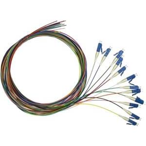 NFO Fiber optic pigtail LC UPC, SM, G.652D, 900um 1.5m, 12pcs