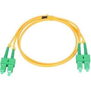NFO Patch cord, SC APC-SC APC, Singlemode 9 125, G.657A1, 3mm, Duplex, 20m