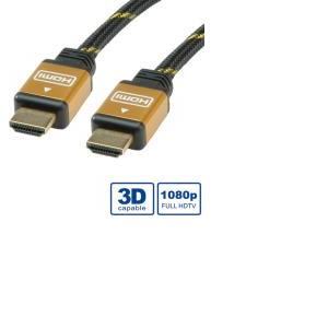 Roline HDMI kabel, HDMI M - HDMI M, 20m (pozlaćeni konektori)