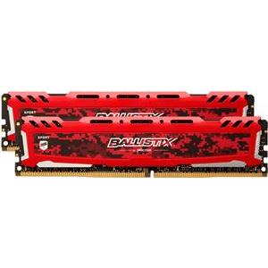Memorija Crucial 16 GB Kit (2x 8) DDR4 PC4-25600 3200MT/s CL16 SR x8 Crucial BX Sport LT RED, BLS2K8G4D32AESEK