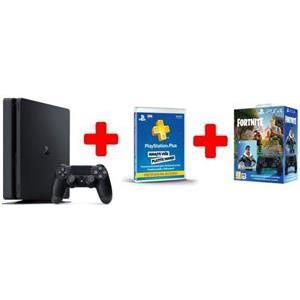 GAM SONY PS4 500GB F Chassis Black+DS+Fortnite VCH+ Plus Card 365 Days