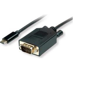 Roline VALUE USB3.1 USB-C - VGA kabel, M/M, 1.0m