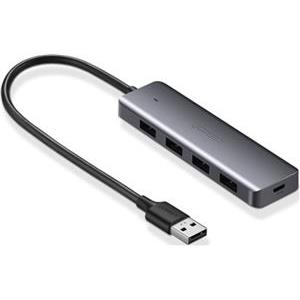 Ugreen USB čvorište, USB 3.0, srebro s 4 porta