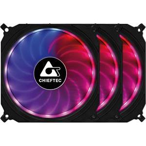 Ventilator Chieftec TORNADO RGB set (3x120mm)