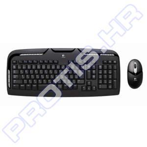 Tipkovnica + miš Logitech Cordless Desktop Express EX110, USB/PS/2