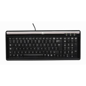 Tipkovnica Logitech Ultra flat, USB/ PS2, Crna