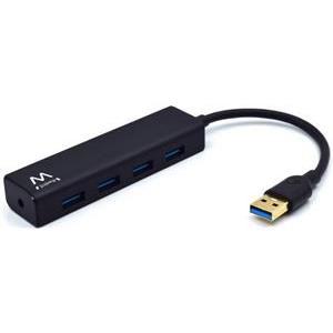 USB hub s 4 vhodi, USB 3.1, črn, Ewent EW1136