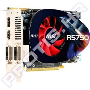 Grafička kartica MSI PCI-E ATI Radeon HD5750, GDDR5, 1GB, 128Bit, 2DVI, FanSink