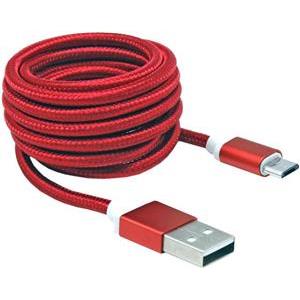 BIT FORCE kabel USB A-MICRO USB M/M 1,5m crveni