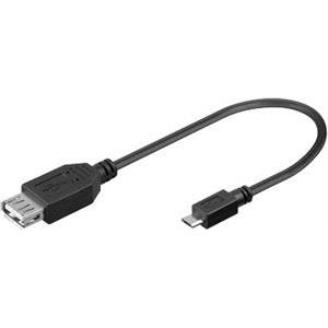 BIT FORCE kabel USB A-MICRO USB F/M 0,1m