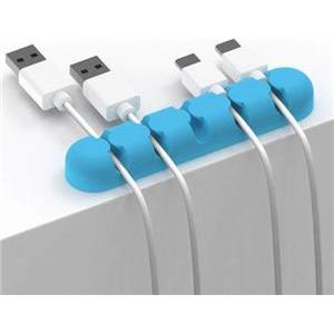 Adhesive Desktop Cable Fixer, silicone, blue, ORICO CBS5-BL