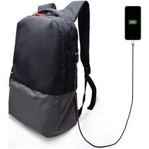 Bag for notebook Ewent Backpack 17.3'' USB port, black EW2529