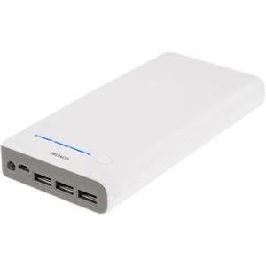PowerBank Deltaco, 20.000 mAh, 3x USB, LED light, white, PB-816