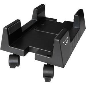 Stand Ewent, adjustable PC case stand on 4 wheels, black