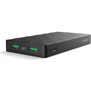 PowerBank ORICO, 10.000 mAh Li-Po, 2x USB, black, FIREFLY-W10000-BK