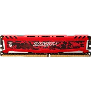 Memorija Crucial DRAM 8GB DDR4 3000 MT/s (PC4-24000) CL15 SR x8 Unbuffered DIMM 288pin Ballistix Sport LT DDR4 UDIMM - Red, BLS8G4D30AESEK