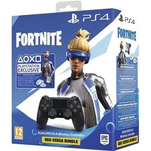 PS4 Dualshock Controller Black v2 + Fortnite VCH (2019) 500 VBucks