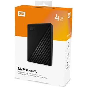 WD Disk My Passport 4TB USB 3.0, crna, WDBPKJ0040BBK-WESN