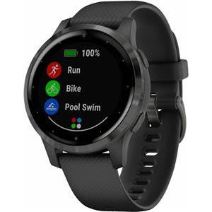Sportski sat GARMIN Vivoactive 4S, senzor otkucaja, GPS, slate/crni remen