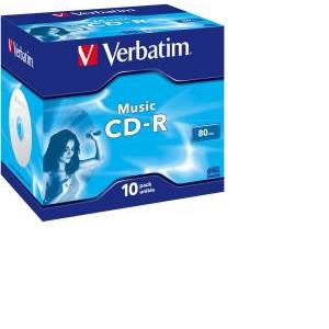 CD-R Verbatim, Kapacitet 700MB, 10 komada, Audio Colour LiveIt