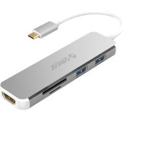 Orico USB-C Docking Station Type-C na HDMI, USB3.0, TF/SD (ORICO XD-315-SV-BP)