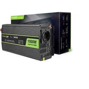 Green Cell strujni inverter 12V na 230V, 1000W/2000W Pure Sine Wave (INV09)