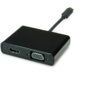 STANDARD adapter USB TIP C - VGA/HDMI (M/F)