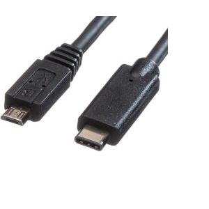 Roline USB2.0 kabel TIP C(M) na Micro B(M), 1.0m,