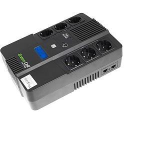 Green Cell UPS AiO 600VA/360W, Line Interactive AVR, LCD