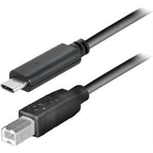 Transmedia USB type C plug - USB 2.0 B plug 2,0m