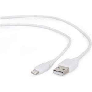 Gembird USB to 8 pin Lightning sync and charging cable, white, 1 m