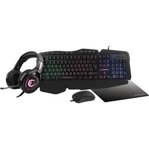Tipkovnica + miš + podloga za miš + slušalice RAMPAGE Meepo Plus KM-4-1 LC Layout, USB