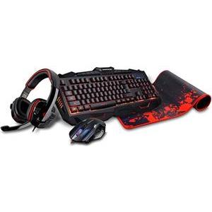 Tipkovnica + miš + podloga za miš + slušalice RAMPAGE Everest MEEPO KM-401, USB