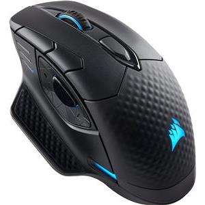 CORSAIR DARK CORE RGB PRO SE, Wireless FPS/MOBA Gaming Mouse with SLIPSTREAM Technology, Black, Backlit RGB LED, 18000 DPI, Optical, Qi® wireless charging certified (EU version)