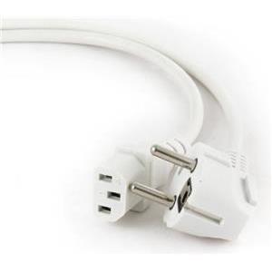 Gembird Power cord (C13), VDE approved, 1.8m, White