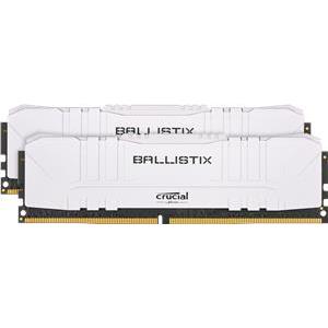 Memorija Crucial Ballistix 2x8GB (16GB Kit) DDR4 3200MT/s CL16 Unbuffered DIMM 288pin White, BL2K8G32C16U4W
