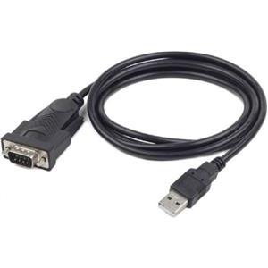 Gembird USB to DB9M serial port converter cable, black, 1.5 m