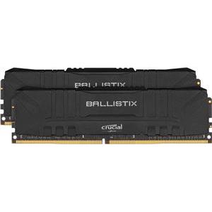 Memorija Crucial Ballistix Black DDR4 16GB Kit (2x8) PC4-25600 3200MT/s CL16 1.35V, BL2K8G32C16U4B
