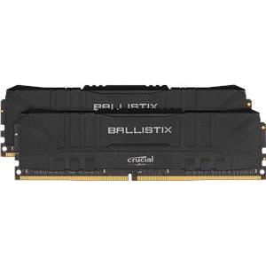 Memorija DDR4 32GB Kit (2x16) PC4-25600 3200MT/s CL16 1.35V Crucial Ballistix Black, BL2K16G32C16U4B