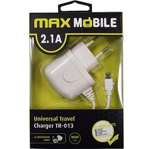 MAXMOBILE KUĆNI PUNJAČ ZA TABLET/MOBITEL TR-013 MICRO USB 2.1A bijeli