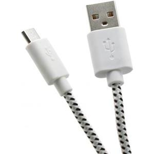 BIT FORCE presvučeni kabel USB A-MICRO USB M/M 1m bijeli