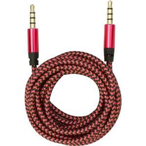 BIT FORCE presvučeni kabel 3,5MM-3,5MM 1,5m crveni