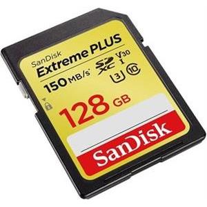 SanDisk Extreme Plus SDXC kartica 128 GB, 150MB / s V30 UHS-I U3