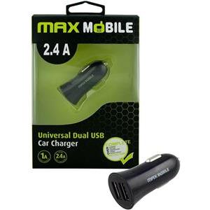 MAXMOBILE AUTO ADAPTER USB DUO SC-106 2.4A crni